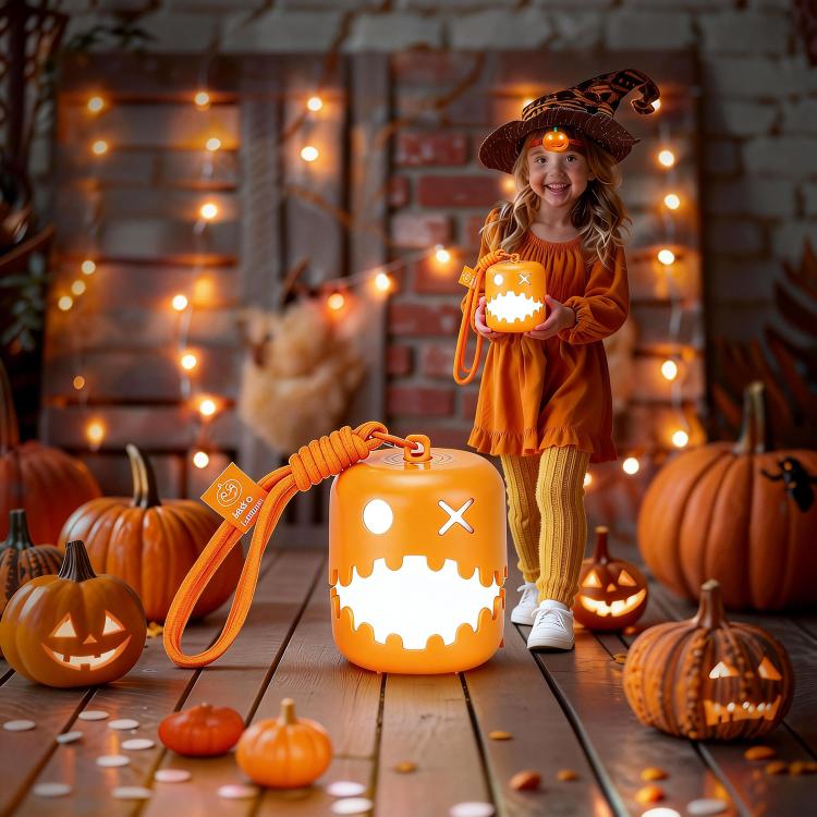 HZ-K10 Fun Pumpkin Lantern Halloween Atmosphere Night Light, 1 Pack, 2 Packs
