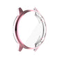 Full-coverage TPU protective case cover for smartwatch, pink side view