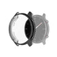 Full-coverage TPU protective case cover for smartwatch, black electroplated frame