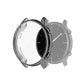 Full-coverage TPU protective case cover for smartwatch, black frame front view