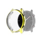 Full-coverage TPU protective case cover for smartwatch, gold electroplated frame