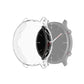Transparent TPU full-coverage smartwatch case cover with clear electroplated rim