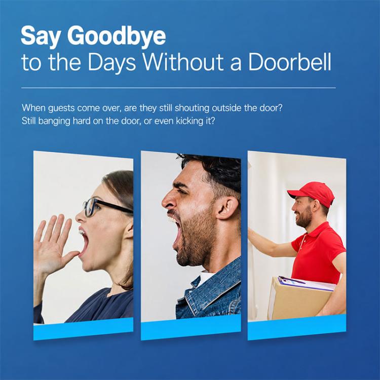XY-801 Smart Long-distance Elderly Wireless Music Doorbell, US Plug, EU Plug