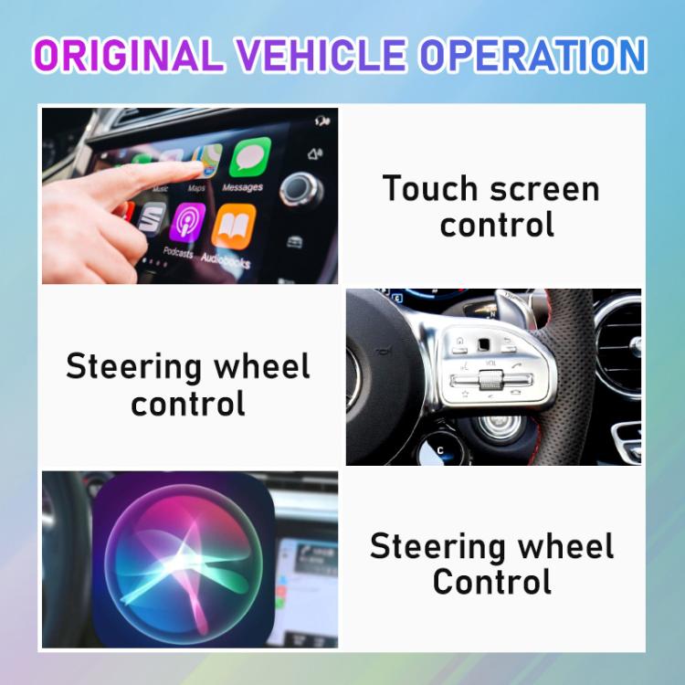 2 in 1 Car mini Smart Box BT5.4+WiFi Wireless Android Auto CarPlay Adapter, ZYD-TAB0E
