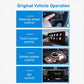 Wireless car adapter with dashboard touchscreen display and rotary control knob