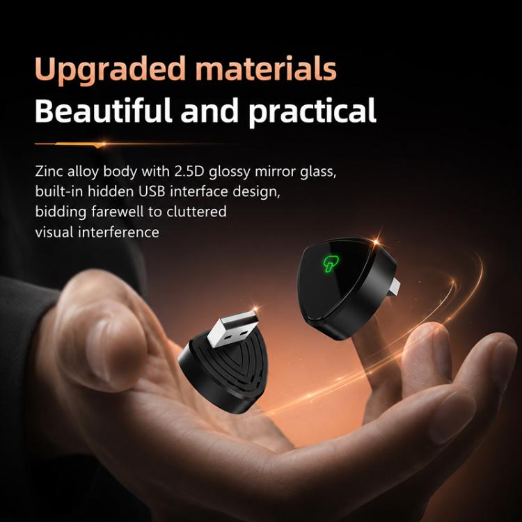 2 in 1 Car mini Smart Box BT4.2+5.8GHz Wireless Android Auto CarPlay Adapter, ZYD-B44