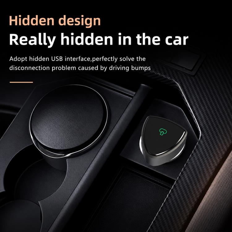 2 in 1 Car mini Smart Box BT4.2+5.8GHz Wireless Android Auto CarPlay Adapter, ZYD-B44