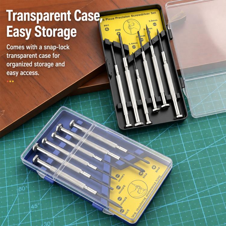 6 Set Precision Screwdriver Set for Watch and Eyeglass Repair