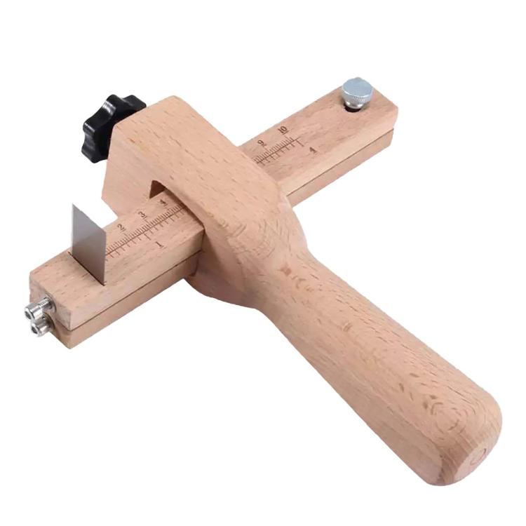Thickness Adjustable Leather Belt Cutting Wood Handle Cutter