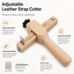 Thickness Adjustable Leather Belt Cutting Wood Handle Cutter