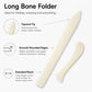 Bone-colored Paper Folding Trimmer Carve Leather Scraper