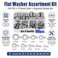 M2 - M12 Flat Washer Insulating Round Spacers, 100pcs, 600pcs