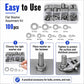 M2 - M12 Flat Washer Insulating Round Spacers, 100pcs, 600pcs