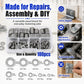 M2 - M12 Flat Washer Insulating Round Spacers, 100pcs, 600pcs