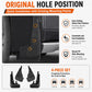 Black mud flaps set with original mounting hole positions for quick installation