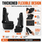 Thickened flexible black front and rear splash flaps, 4-piece set