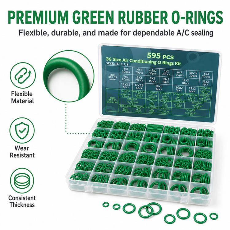 O-shaped Car Air conditioner Fixing Rubber Ring Tool Kit