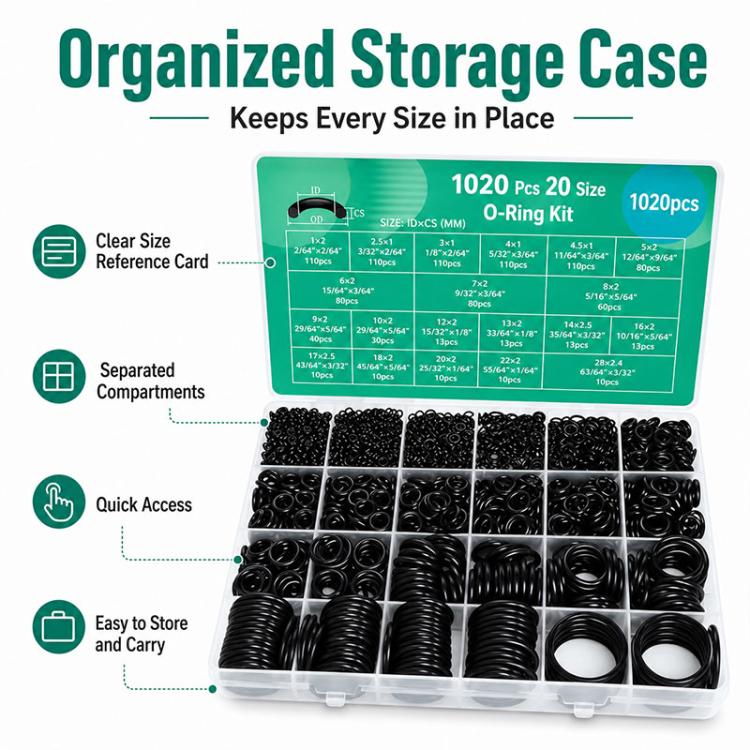 O-shaped Nitrile Fixing Rubber Ring Tool Kit