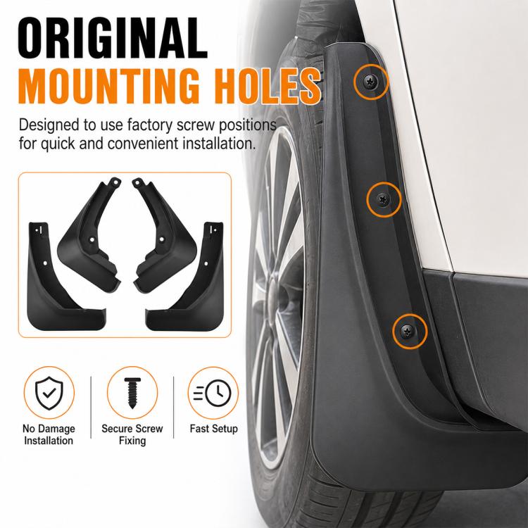 4pcs/Set Car Wheel Splash Flaps Fender Guard, For GreatWall Haval H6 2024
