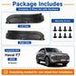2-piece black rear wheel liner splash flaps with hardware screws set