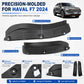 Precision-molded black rear wheel splash flap guards for Haval F7 2024, curved edge