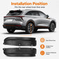 Rear wheel splash flap guard pair, shown for left and right rear wheel areas