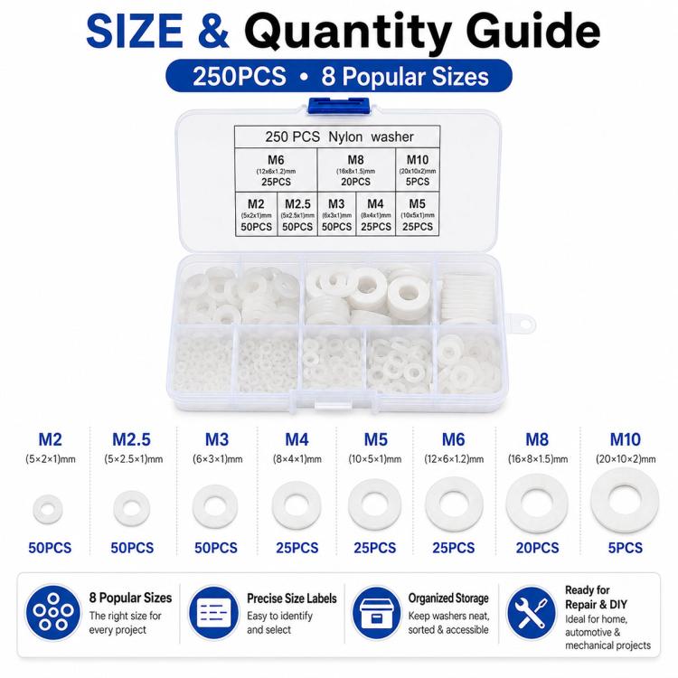 O-shaped Seal Fixing Ring Tool Kit 250 pcs /Set