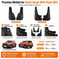 Vehicle-specific molded black mud flap set for Haval Dargo with pedal 2021