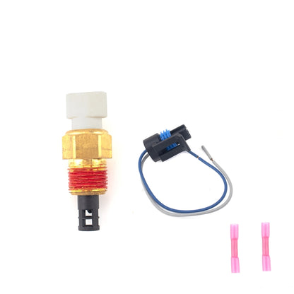 Air intake temperature sensor with wiring harness, blue connector, pink terminals