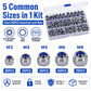 Anti-Slip Hexagonal Nut Plug 210PCS, M3-M8