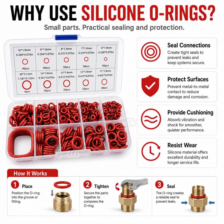 O-shaped Fixing Rubber Ring Tool Kit 351 PCS/Set