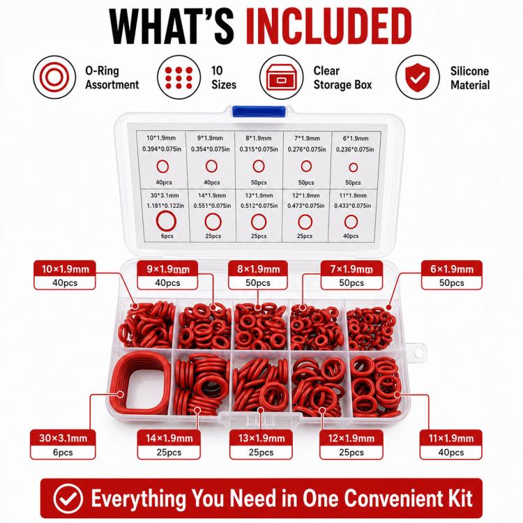 O-shaped Fixing Rubber Ring Tool Kit 351 PCS/Set