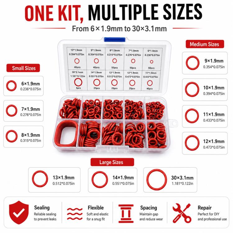 O-shaped Fixing Rubber Ring Tool Kit 351 PCS/Set