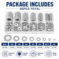 Flat Washer Insulating Round Spacers Suitable for Home use, 80 pcs, 180 pcs, 360 pcs