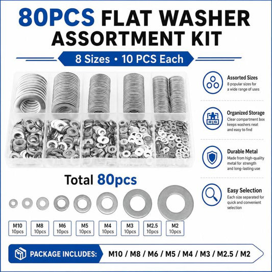Flat Washer Insulating Round Spacers Suitable for Home use, 80 pcs, 180 pcs, 360 pcs