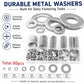 Flat Washer Insulating Round Spacers Suitable for Home use, 80 pcs, 180 pcs, 360 pcs