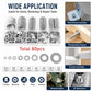 Flat Washer Insulating Round Spacers Suitable for Home use, 80 pcs, 180 pcs, 360 pcs