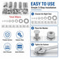 Flat Washer Insulating Round Spacers Suitable for Home use, 80 pcs, 180 pcs, 360 pcs