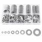 M2-M12 Flat Washer Insulating Round Spacers Suitable for Home use, M2 - M12 580 pcs