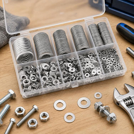 M2-M12 Flat Washer Insulating Round Spacers Suitable for Home use, M2 - M12 580 pcs