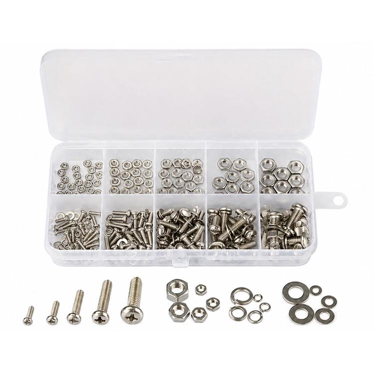 Hexagonal Nuts and Bolts 320PCS / Set, M2-M5 320PCS