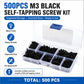 M3 Pan-head Phillips Self-tapping Screw 500 PCS /  Set, M3 500 PCS / Set