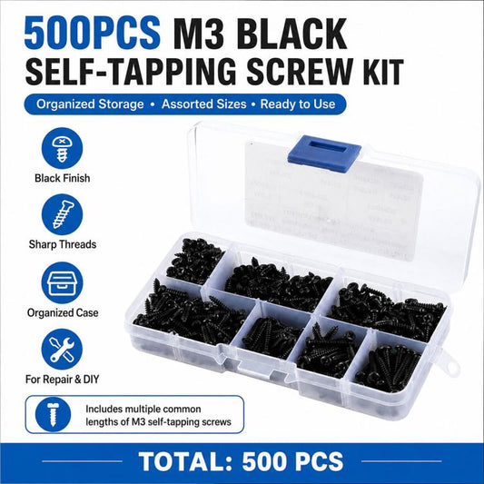 M3 Pan-head Phillips Self-tapping Screw 500 PCS /  Set, M3 500 PCS / Set
