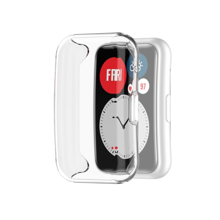 Full-coverage TPU watch case cover, fully transparent with clear protective edges