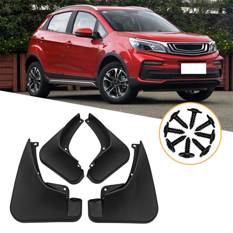 4pcs/Set Car Wheel Splash Flaps Fender Guard, For Geely GX3 2019-2020