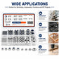 175PCS Lock Nuts and Hexagonal Nut Plug Set, M8 175PCS