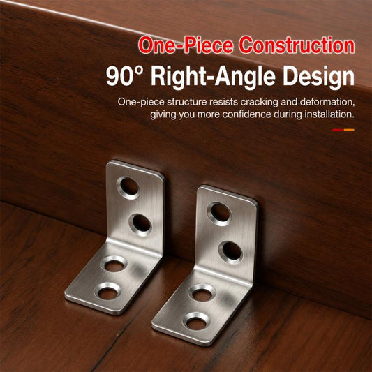 201 Stainless Steel L-shaped Right Angle Fixing Bracket, 201 Stainless Steel L-shaped