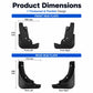 4pcs/Set Car Wheel Splash Flaps Fender Guard, For Geely LEVC L380 2024