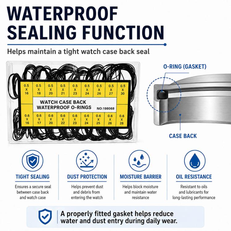 Waterproof Seal Fixing Rubber Ring Suitable For Watch and Clock Repair