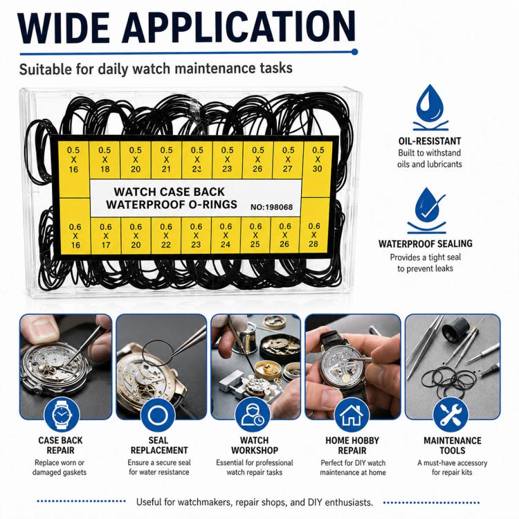 Waterproof Seal Fixing Rubber Ring Suitable For Watch and Clock Repair